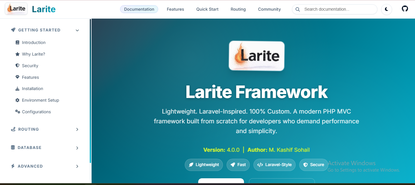 Larite Development